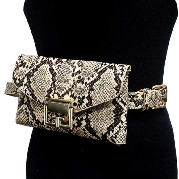 Handbags - 🔥Mini Snakeskin Belt bag with buckle